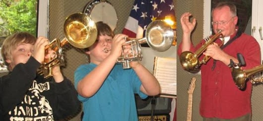 unsere schuler trompetenunterricht